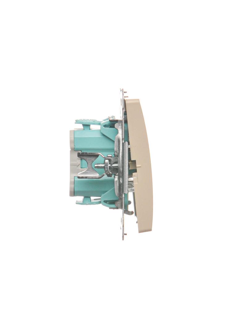 Simon Basic Przycisk pojedynczy zwierny bez piktogramu 10A szybkozłączka beż