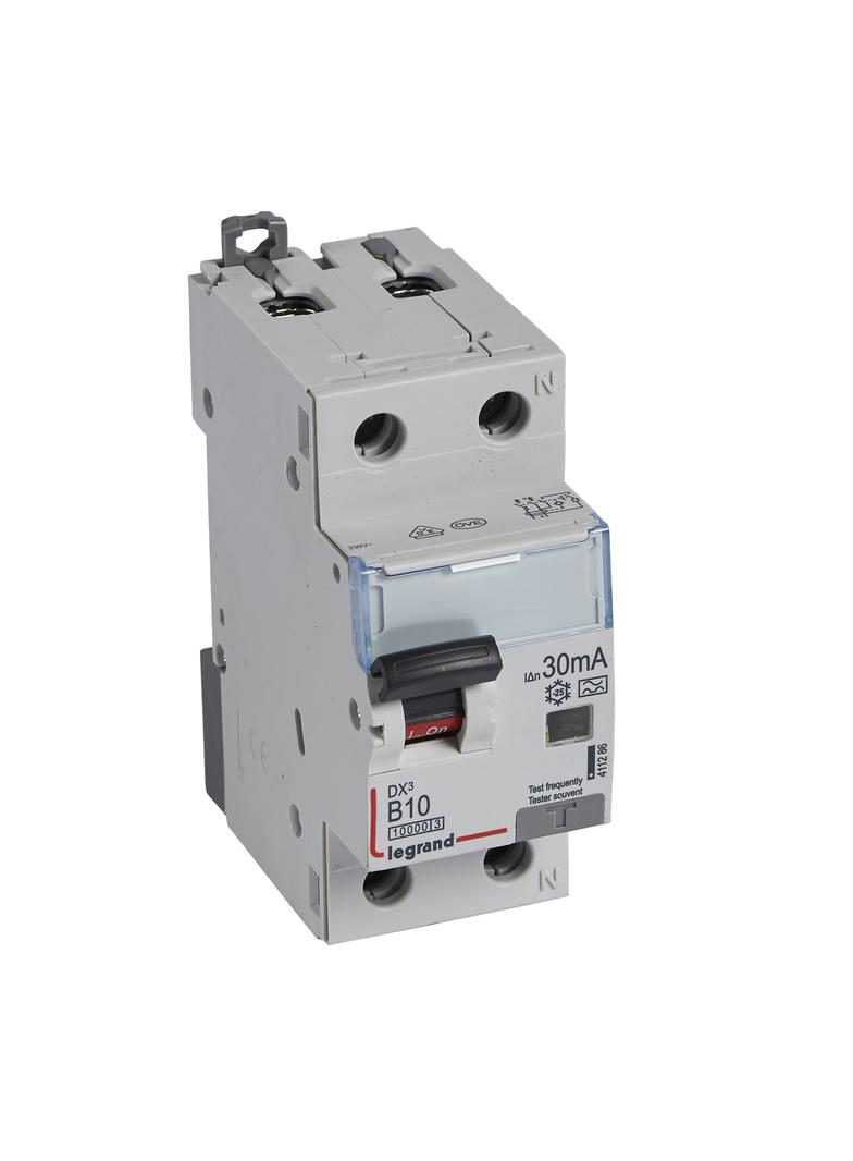 WYŁĄCZNIK RÓŻNICOWONADPRĄDOWY P 312 2P B 10A 30MA TYP A 10KA SERII DX3, Legrand