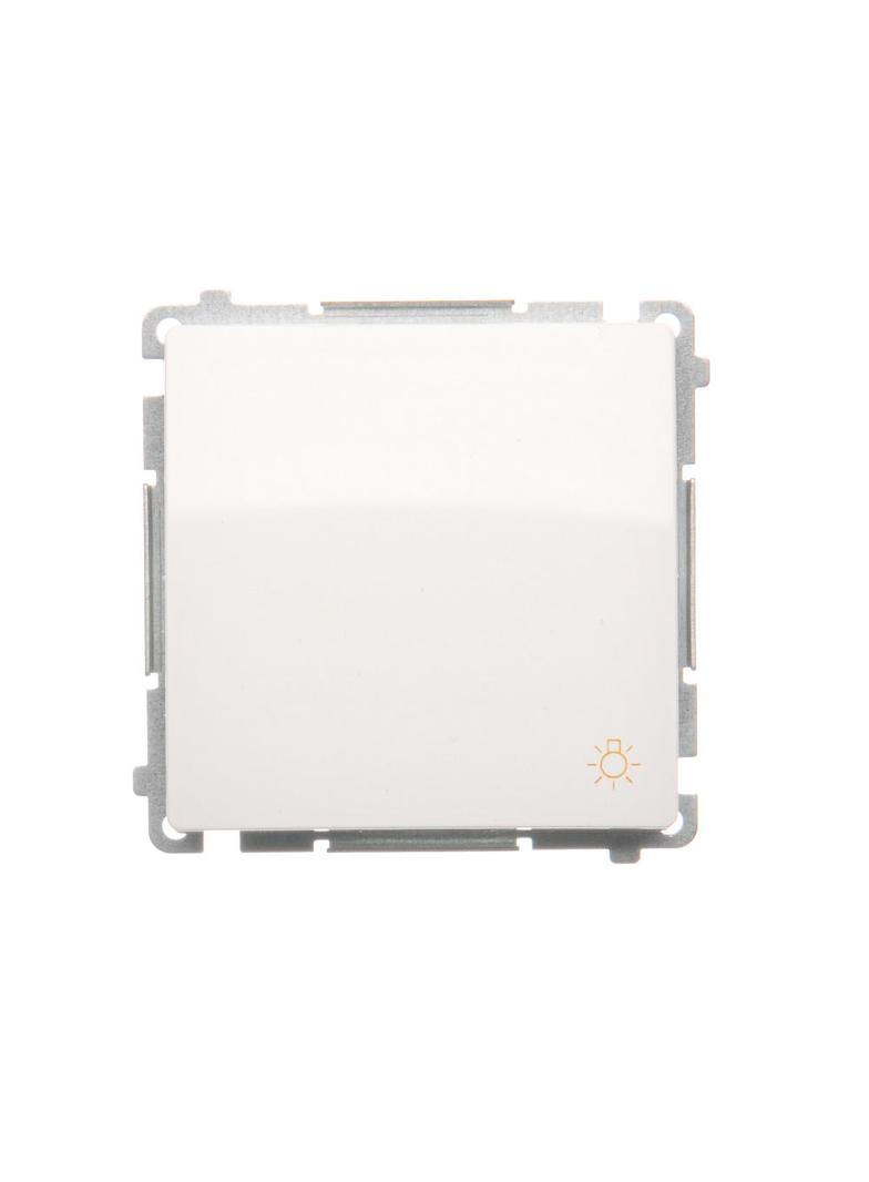 Simon Basic Przycisk światło 16A z. śrub. biały