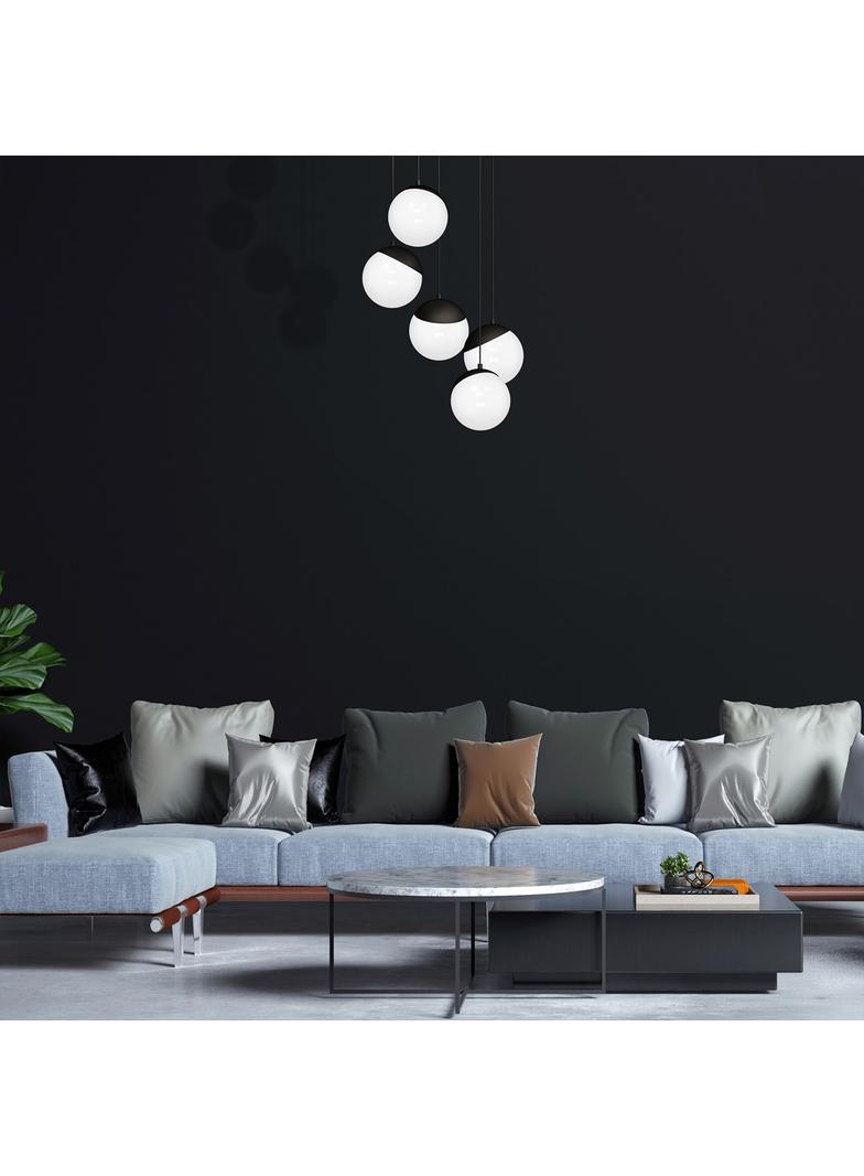 Milagro lampa wisząca Sfera Black 5xE14 MLP8869