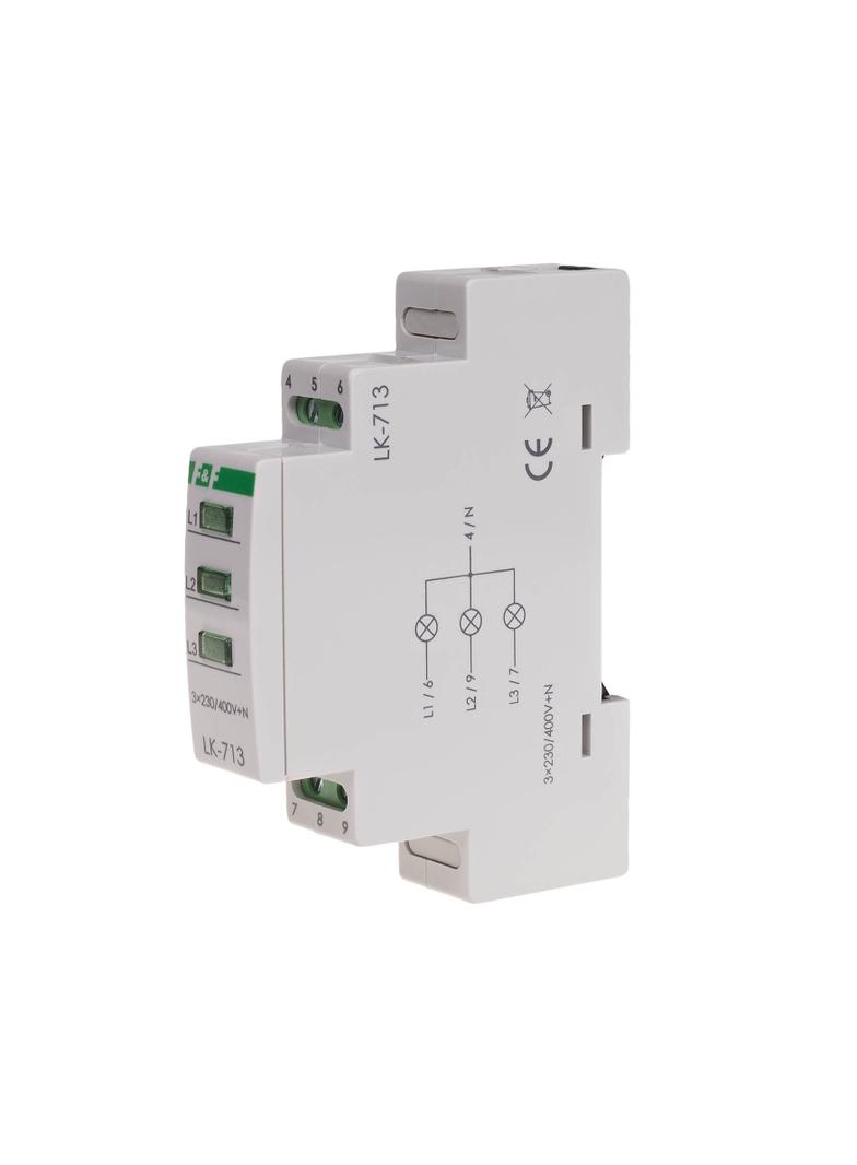 LAMPKA KONTROLNA ZASILANIA, 3XLED ZIELONA, UN=3X400+N, 1 MODUŁ