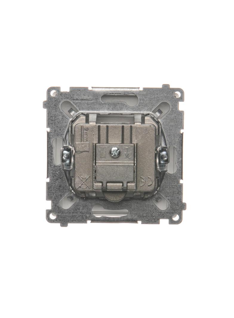 Simon Basic Gniazdo antenowe R-TV końcowe separowane 1x wejście: 5–862 MHz srebrny mat