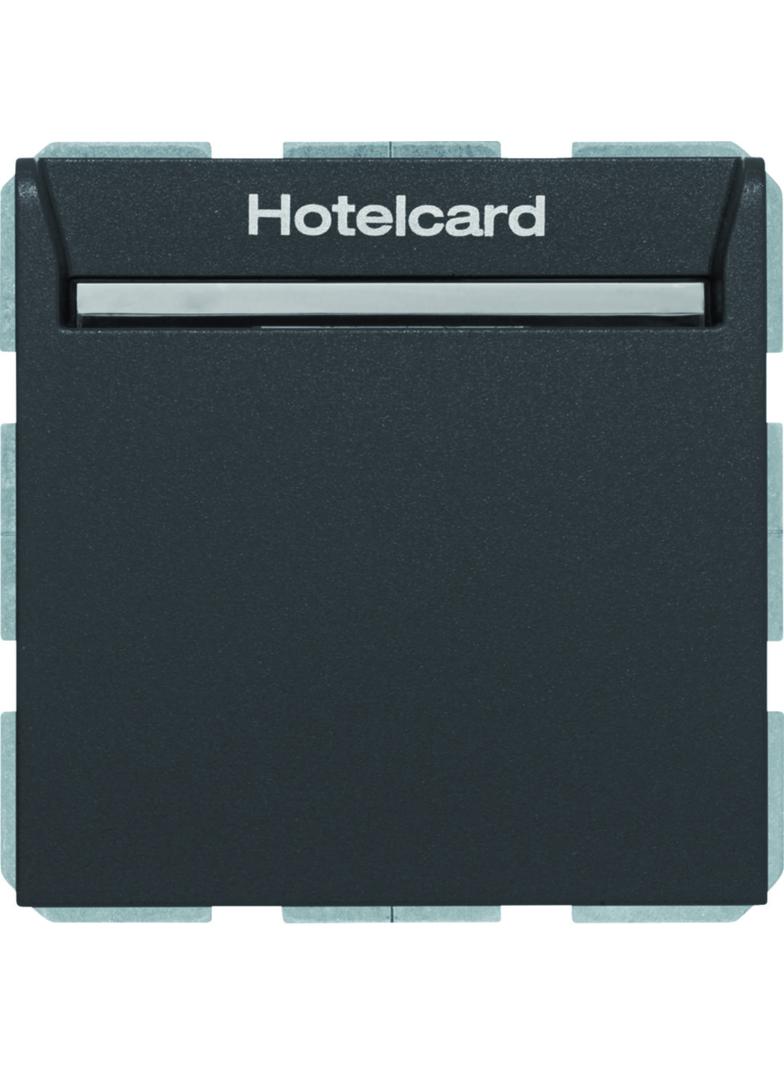 BERKER B.Kwadrat/B.3/B.7 Łącznik przekaźnikowy na kartę hotelową antracyt mat 16409906 HAGER