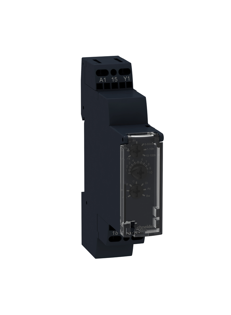 Zelio Time Przekaźnik wielofunkcyjny 24 240V AC/DC, zakres 0.1s/ 100h, styk 1C/O RE17RMMWS