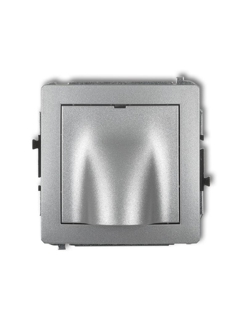 DECO Mechanizm wypustu kablowego srebrny metalik