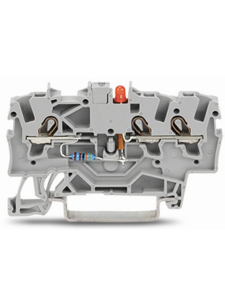 TOPJOB S złączka z LED 3-przewodowa 1,5 mm2 szara