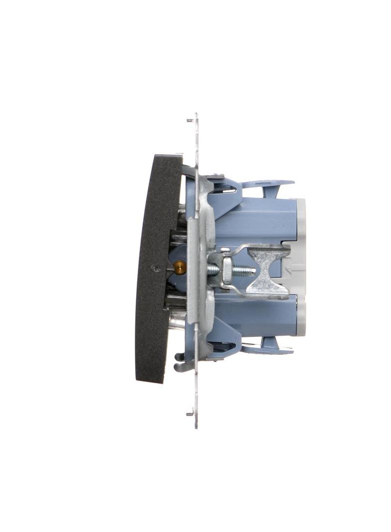 Simon 54 Łącznik dwubiegunowy 10A 250V szybkozłączka antracyt DW2.01/48 KONTAKT