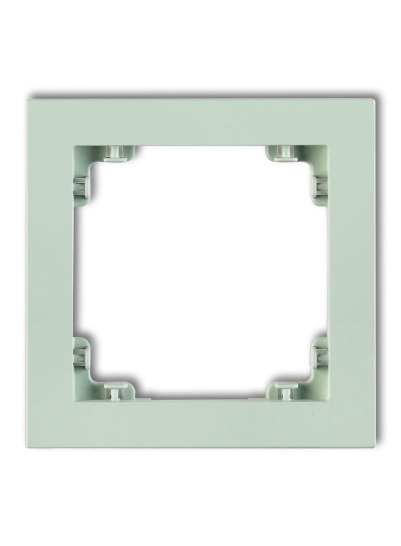 DECO Ramka uniwersalna pojedyncza z tworzywa DECO Pastel Matt miętowy