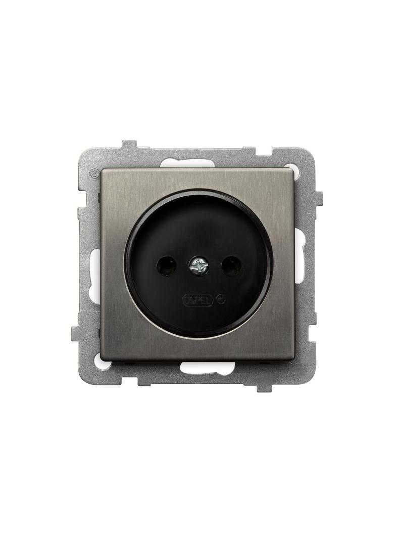 SONATA Gniazdo pojedyncze - kolor stal inox