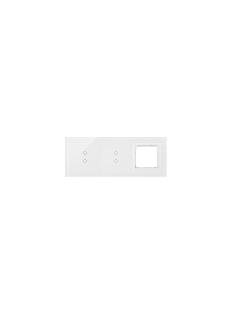 Simon 54 Touch Panel dotykowy S54 Touch 3 moduły 2 pola dotykowe pionowe + 2 pola dotykowe pionowe + 1 otwór na osprzęt S54 biała perła DSTR3330/70 KONTAKT