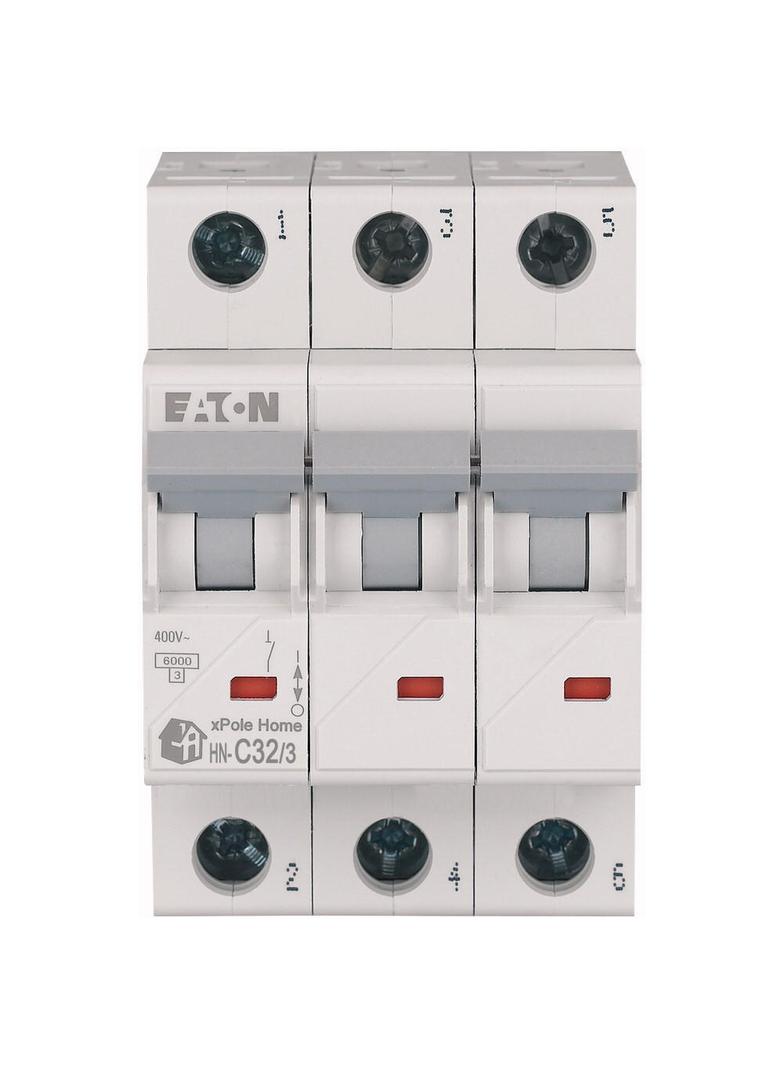 HN-C32/3 Wyłącznik nadprądowy 6kA C32A 3P 194894 EATON