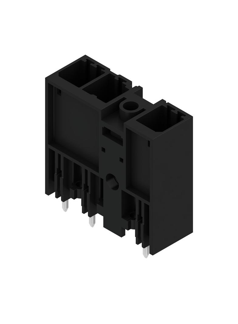 SV 7.62HP/03/180MF3 3.5SN BK BX Wtyki PCB (złącza płyty), 7.62 mm, Liczba biegunów: 3, kąt odejścia: 180° /60szt./ 1048420000 WEIDMÜLLER