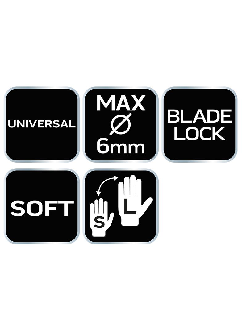 Sekator uniwersalny 210 mm, zakres do 6 mm, regulowany rozstaw