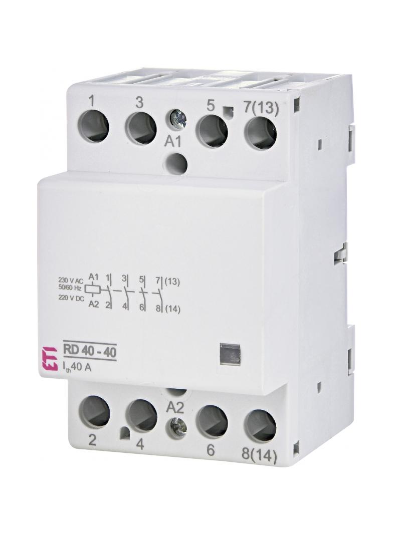 Stycznik modułowy 40A 4Z 3M 4P RD 40-40-230V AC/DC 002464018 ETI