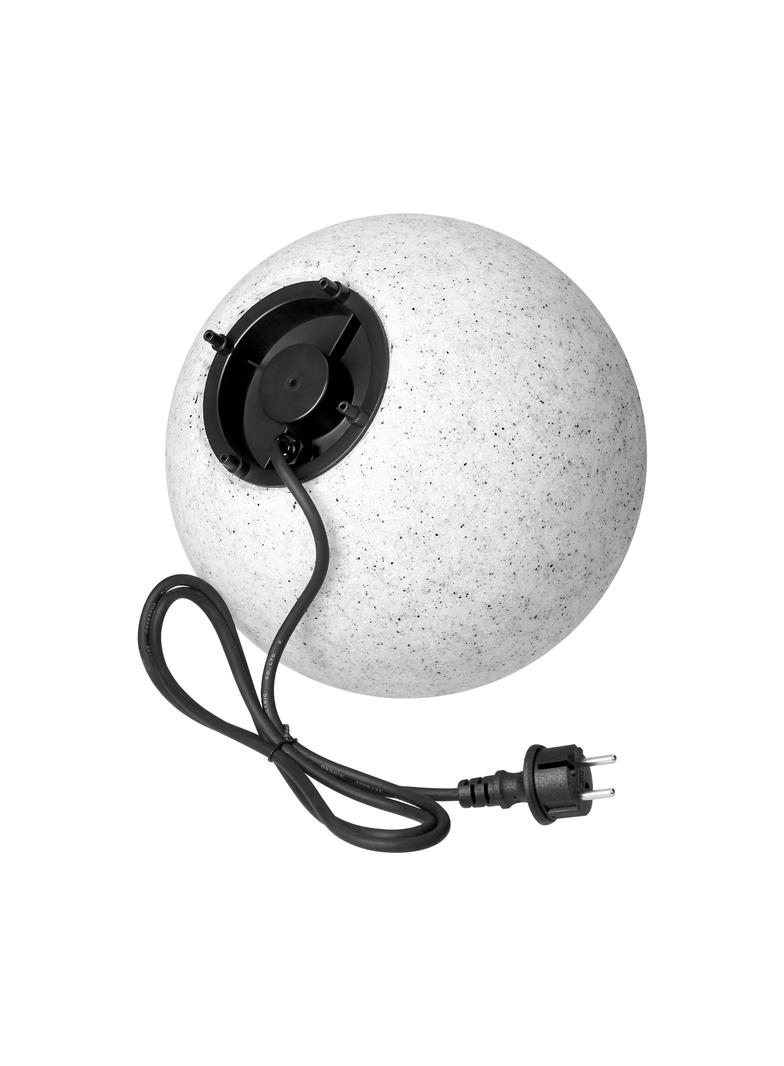 Oprawa ogrodowa OFELIA kula E27 max. 18W IP65 kamień 28cm wbijana AD-OP-6588GE27ZW ORNO