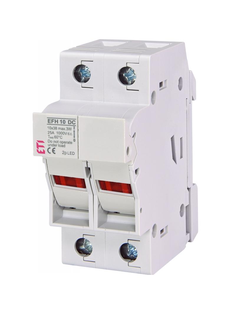 Podstawa bezpiecznikowa DC z adapterem EFH 10 DC 2P LED AD 002540513 ETI