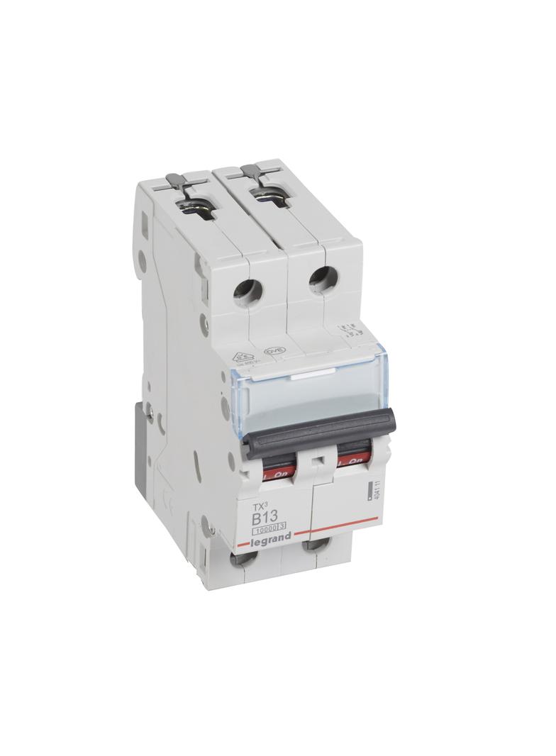 WYŁĄCZNIK NADPRĄDOWY S 312 2P B 13A 10000A SERII TX3, Legrand