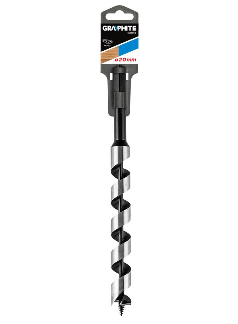 Wiertło do drewna spiralne, 20 x 250 mm
