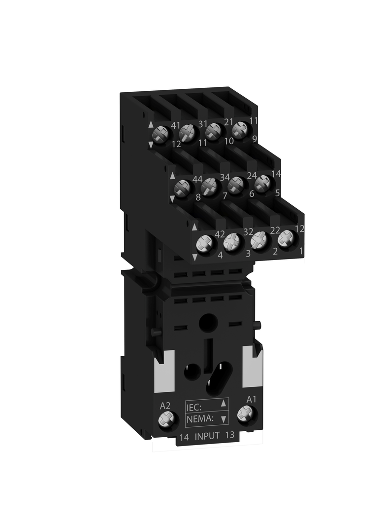 Zelio Relay Gniazdo RXZ do przekaźnika RXM4, 4C/O 12A, 250V
