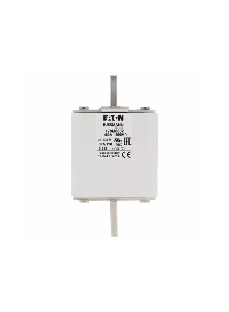 450A 1000V 3TN/110 aR INDICATOR FUSE Wkładka szybka 450A AC 1000V DIN 3 74x90x139 mm aR, 170M8632 EA