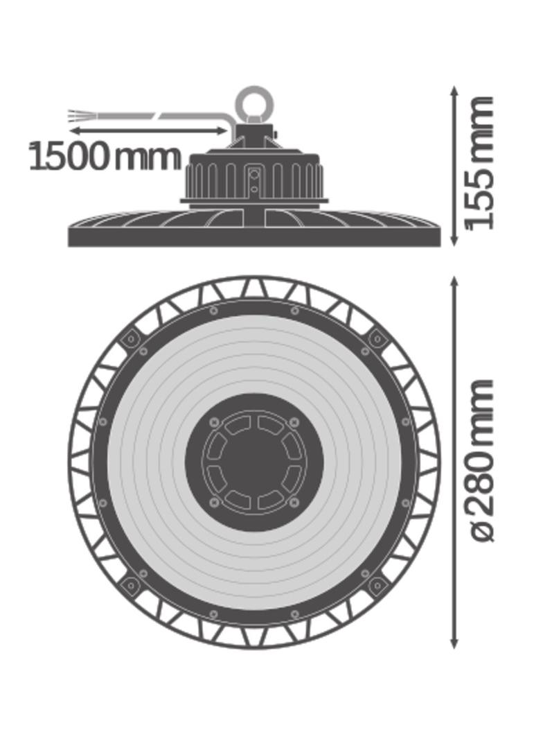 Oprawa HIGH BAY P 87W 840 70DEG IP65