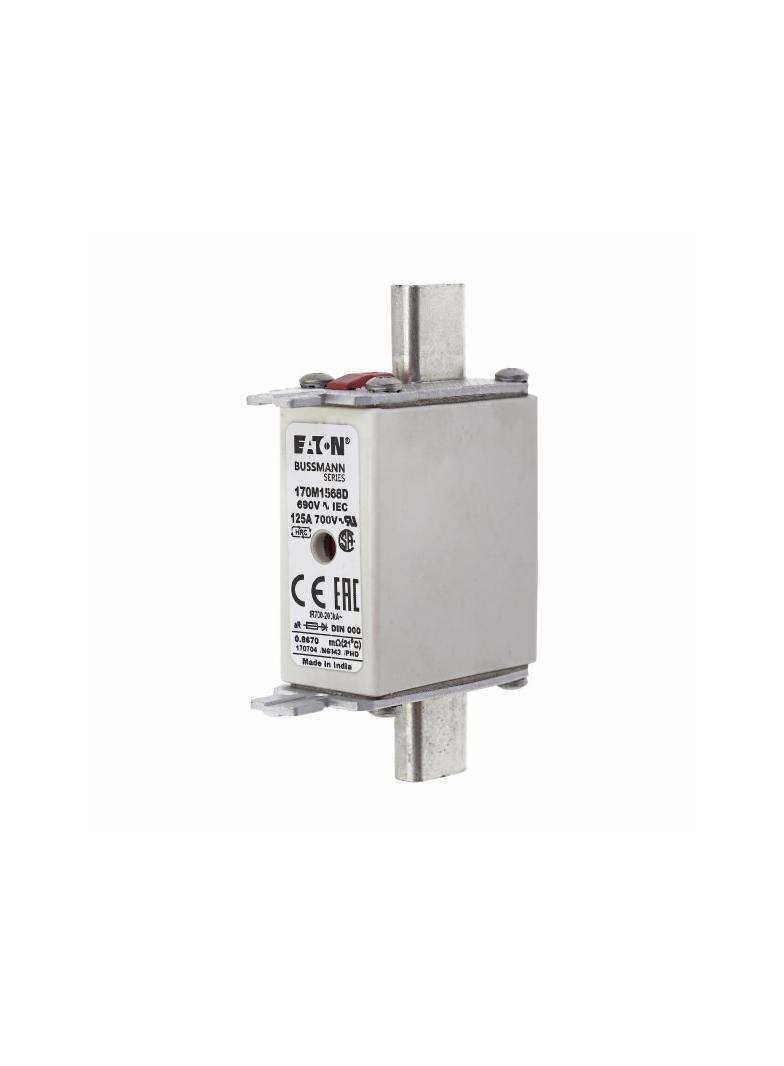 FUSE 125A 690V aR DIN 000 HSDNH Wkładka szybka 125A 690V aR DIN 000 podwójny wskaźnik 170M1568D EATO