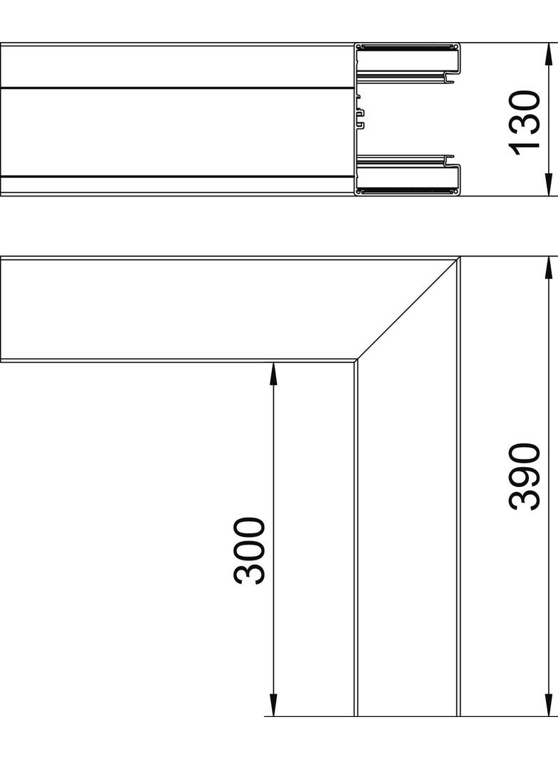 GA-SA90130RW, Naroże zewnętrzne