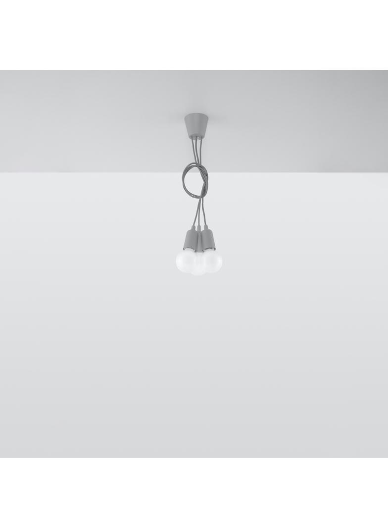 Sollux Lampa wisząca DIEGO 3 szara SL.0576