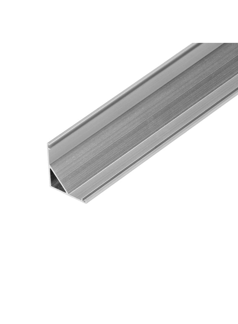 Profil aluminiowy do taśm LED,  2000 x 15,8 x 15,8 mm, kątowy, srebrny, komplet 50 szt.