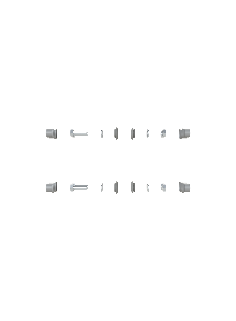 TZ608 Zestaw zaślepek i śrub do łączenia szaf w szereg (wymagany by utrzymac IP55)