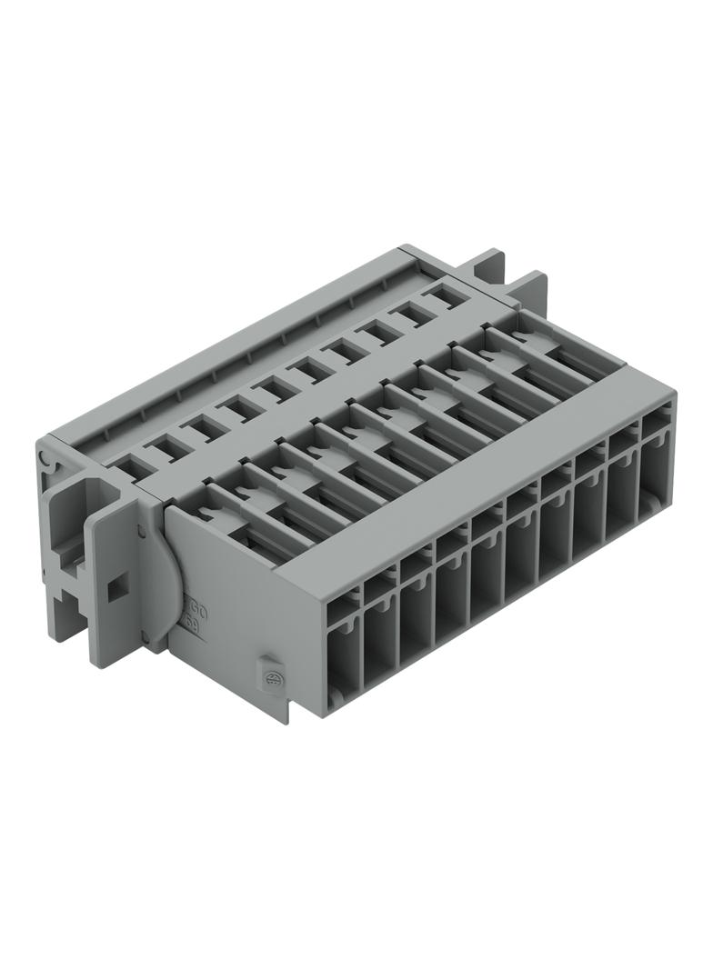 X-COM wtyk 10-biegunowy szary raster 5 mm /25szt./ WAGO