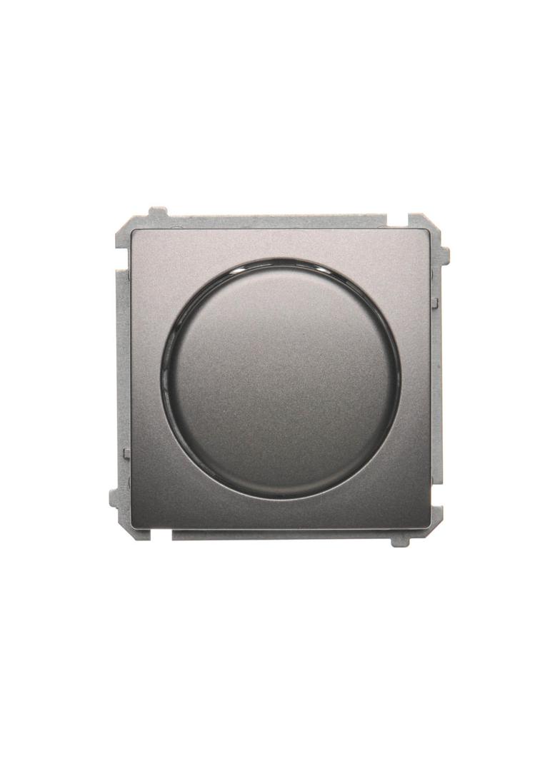 Simon Basic Ściemniacz naciskowo-obrotowy jednobiegunowy do LED ściemnialnych 230V stal inox BMS9L.01/21 KONTAKT