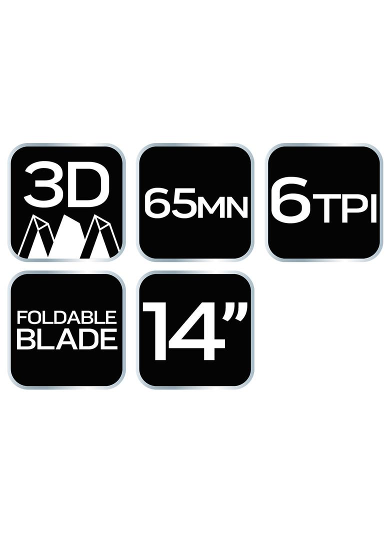 Piła ogrodowa zakrzywiona 14", 6 TPI z pokrowcem