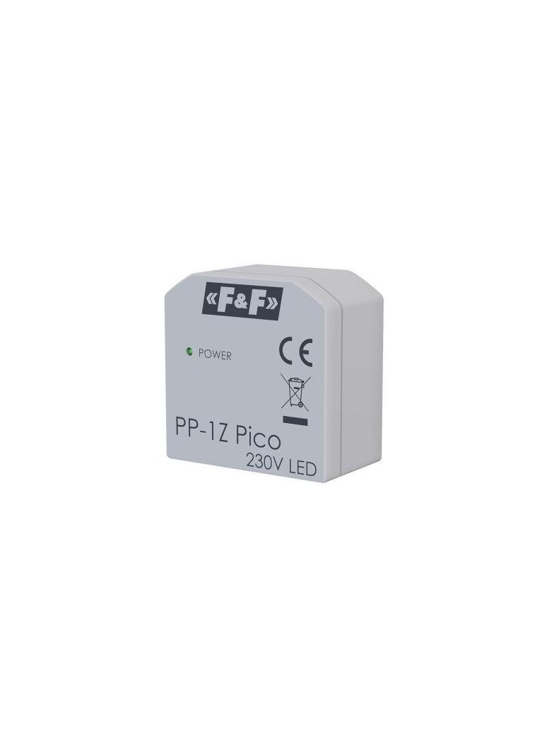 Miniaturowy przekaźnik elektromagnetyczny 1Z 16A montaż podtynkowy,U=100-265V AC,styk:1Z 16A (120A F PP-1Z-LED-Pico F&F