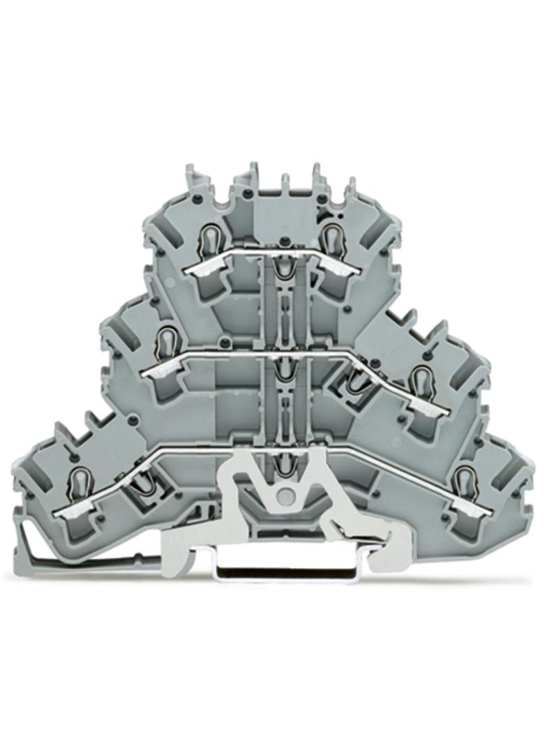 TOPJOBS złączka 3-piętrowa 2,5 mm2 ekran/L/L szara