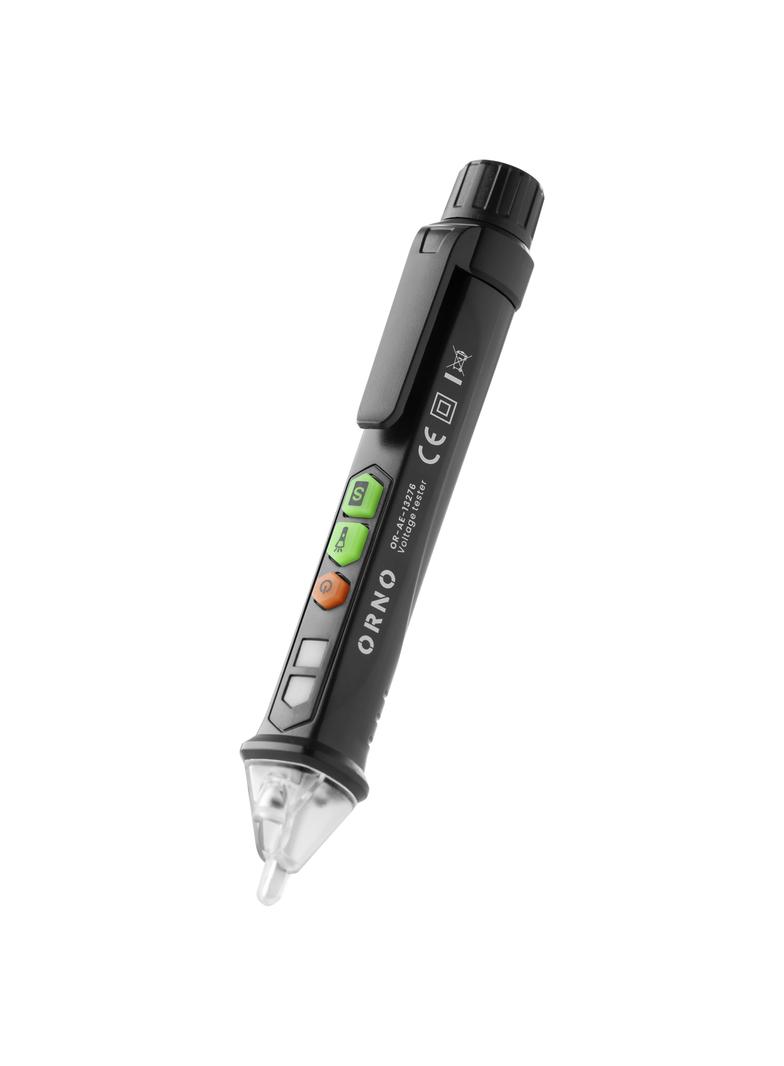 Indukcyjny tester napięcia 12-1000 V AC/DC latarka czarny OR-AE-13276 ORNO