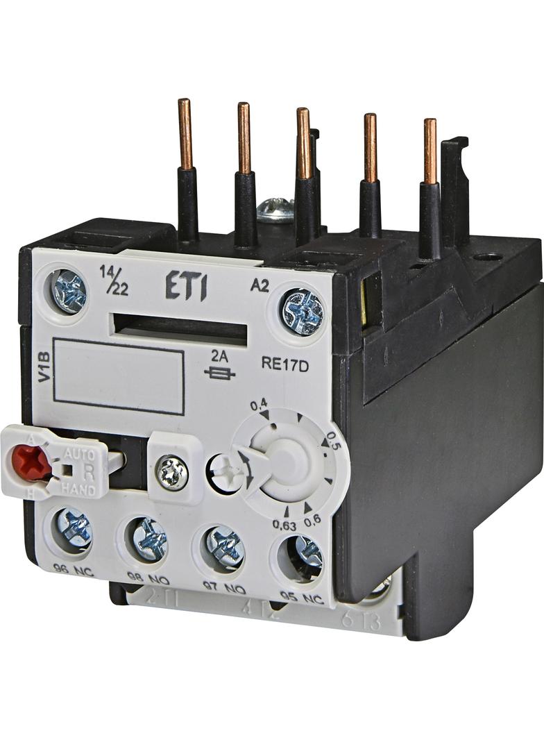 Przekaźnik termiczny RE17D-0,63 0,4-0,63A 004641401 ETI