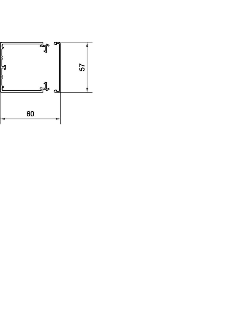 tehalit.LF Kanał elektroinstalacyjny PVC 60x60mm biały LF6006009016 HAGER