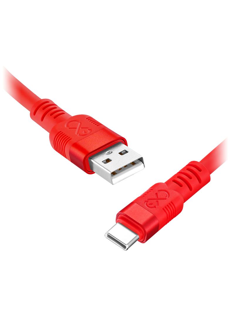 Kabel USB-A - USB-C eXc WHIPPY Pro, 2M (60W, szybkie ładowanie), kolor mix neonowy* (*wysyłany losow