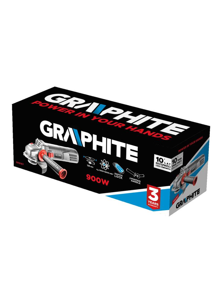 Szlifierka kątowa 900W, tarcza 125 x 22.2 mm, obroty 3000-12000 min?1 59G187 GTX 59g187 GTX Poland