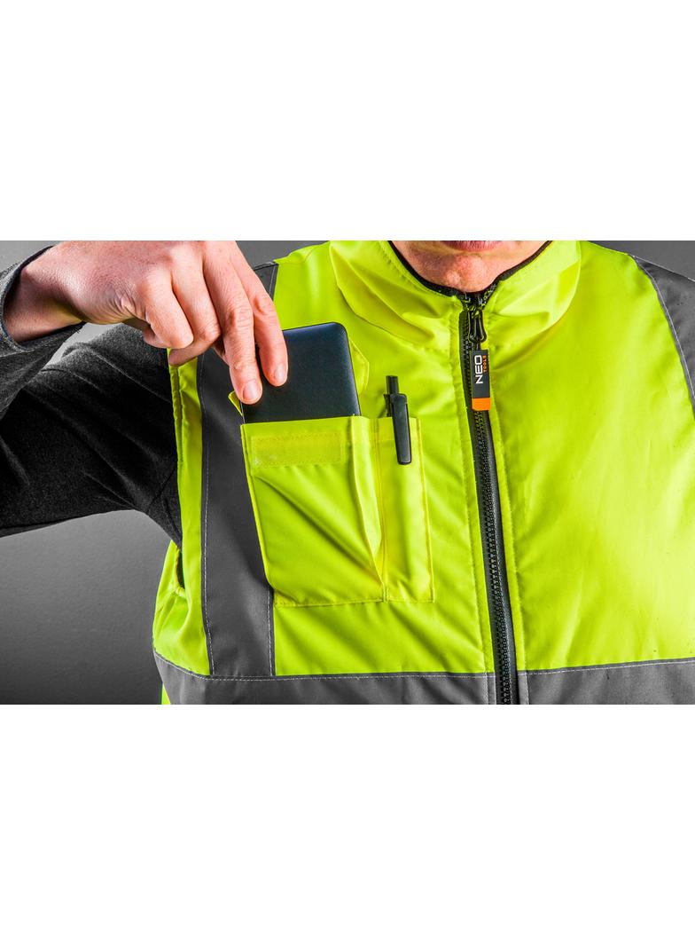 Bezrękawnik roboczy, dwustronny, jedna strona odblaskowa, rozmiar XXL/58