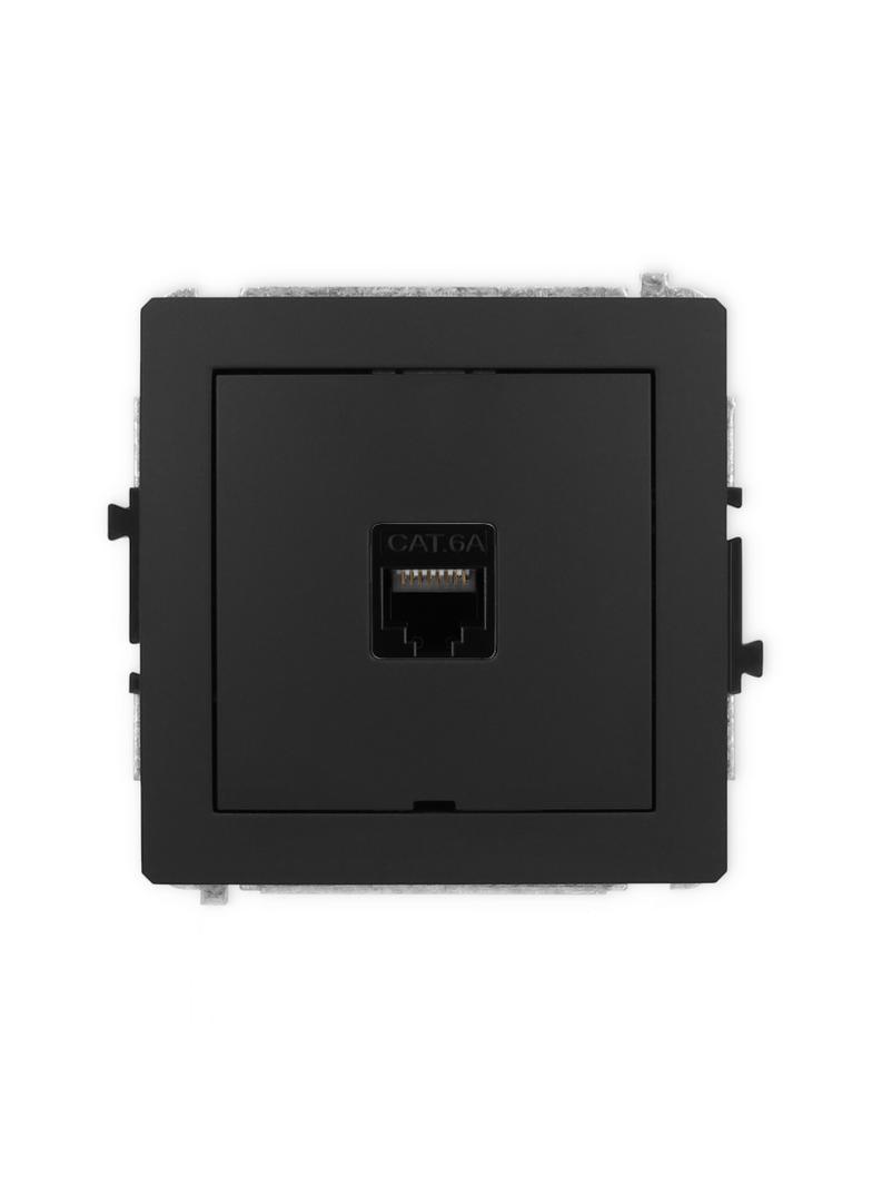 DECO Mechanizm gniazda komputerowego pojedynczego 1xRJ45, kat. 6A, 8-stykowy, bez pola opisowego cza