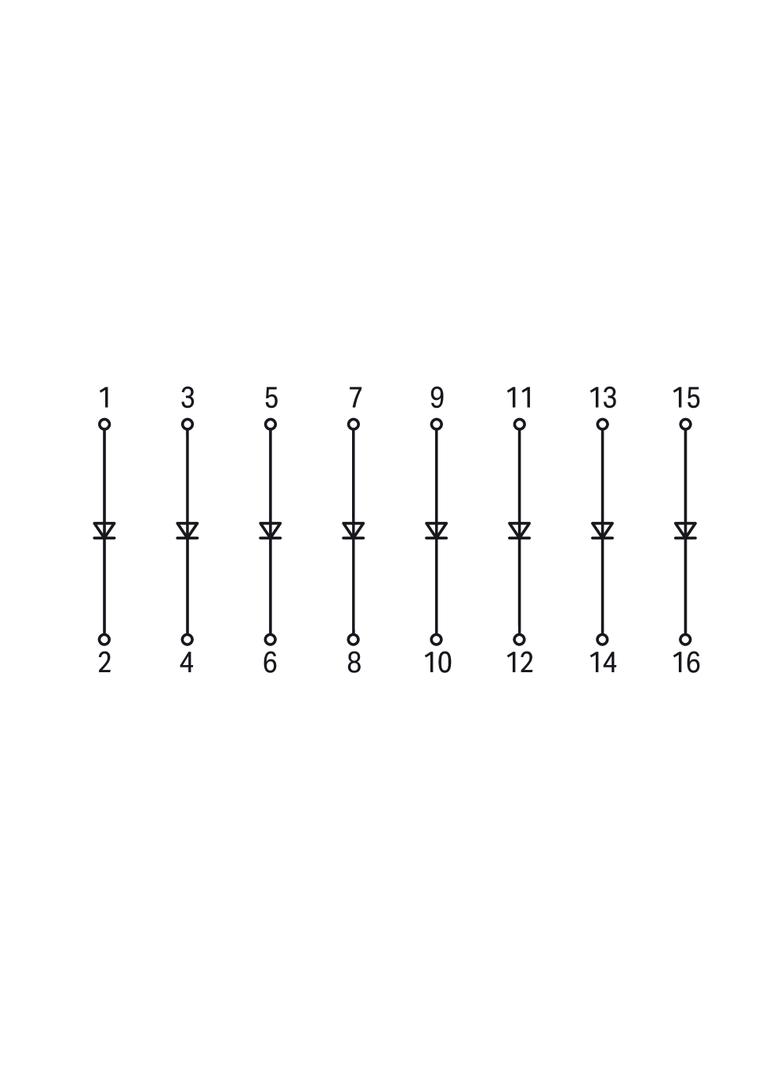otwarta bramka diodowa 8xP600B 6A