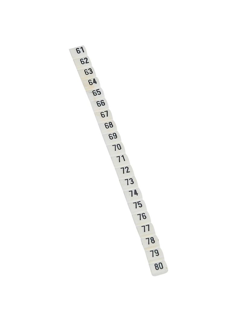Oznacznik Cab3 0,5-1,5Mm2 Cyfry /61-80/ /240Szt./ 038153 LEGRAND