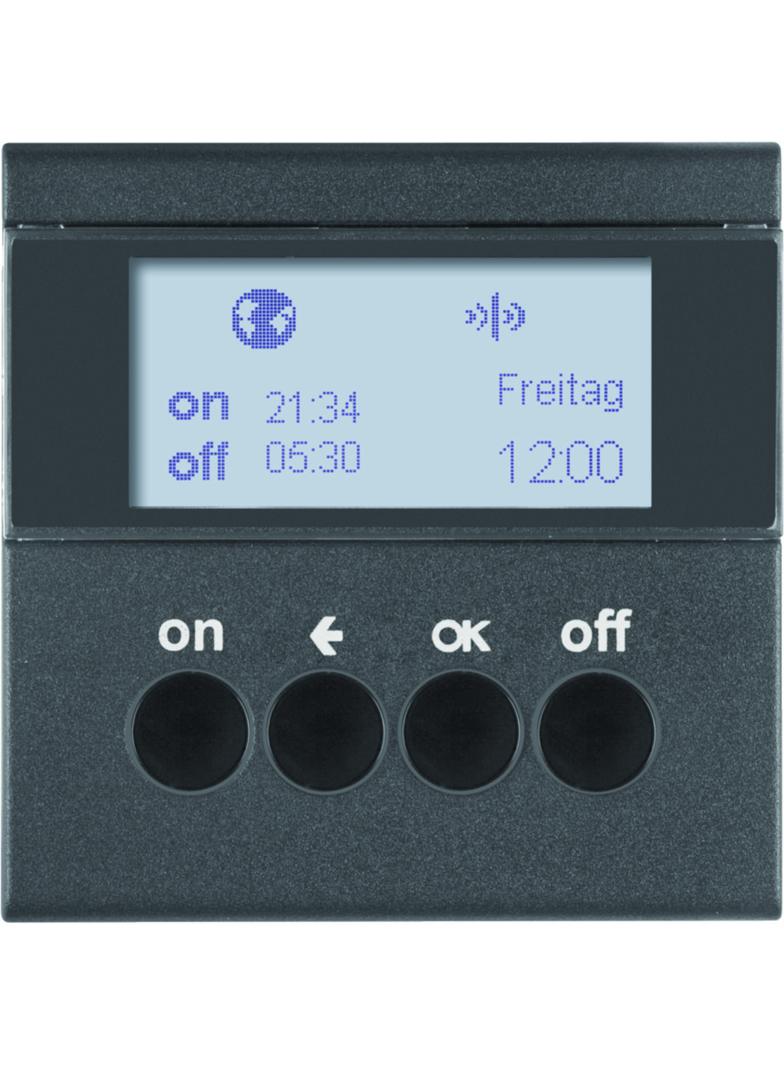 BERKER B.X/S.1 KNX RF quicklink Łącznik czasowy do sterowników załączających i mechanizmów zasilających Berker.Net antracyt 85745285 HAGER