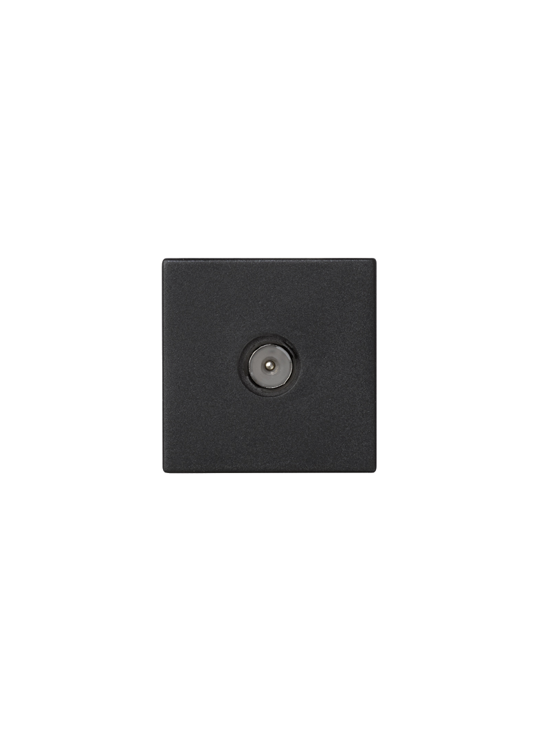 Simon Connect Płytka K45 gn. TV męskie 45x45mm + wkład szary grafit K120A/14 KONTAKT