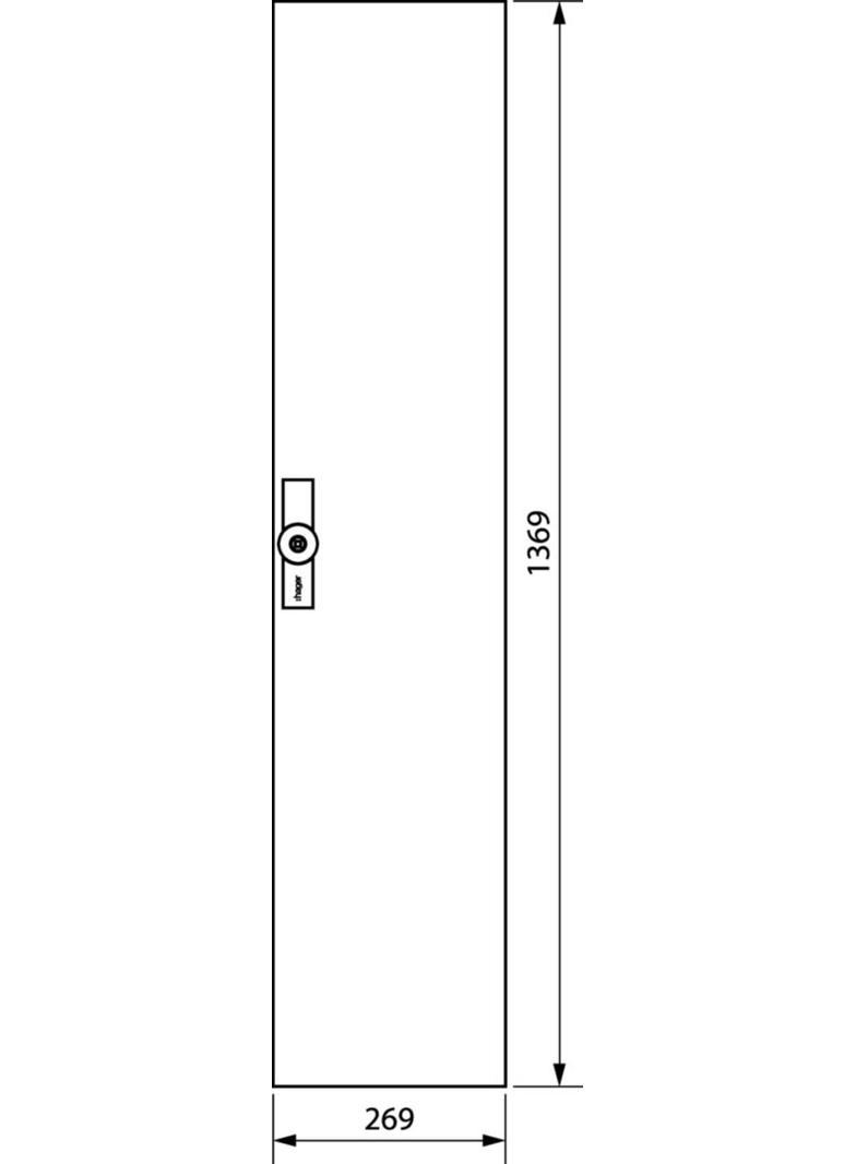 univers Drzwi prawe do obudowy IP54 1400x300mm FZ031W HAGER
