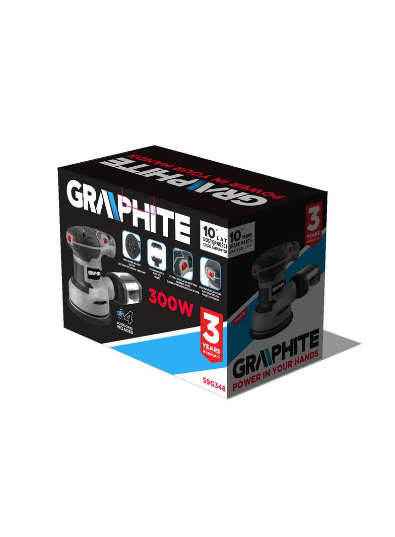 Szlifierka mimośrodowa 300W, stopa 125 mm