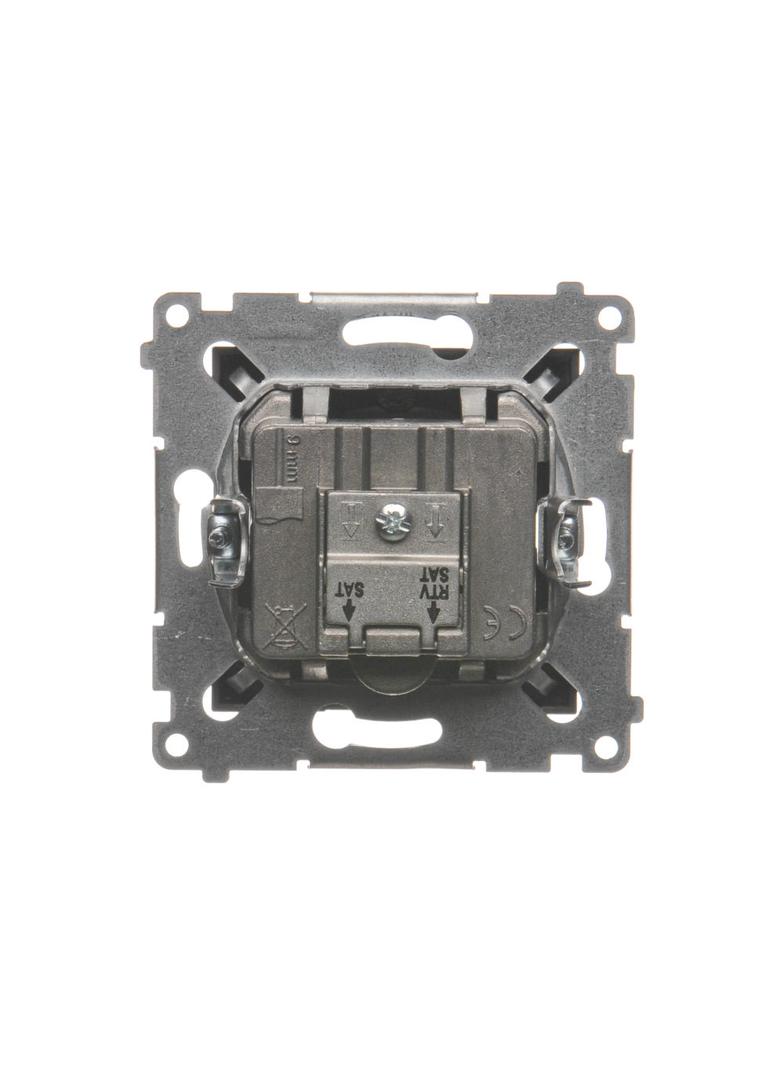 SIMON 54 WMDA-03019z-048 Gniazdo antenowe satelitarne podwójne SAT-SAT-RTV (moduł); antracyt