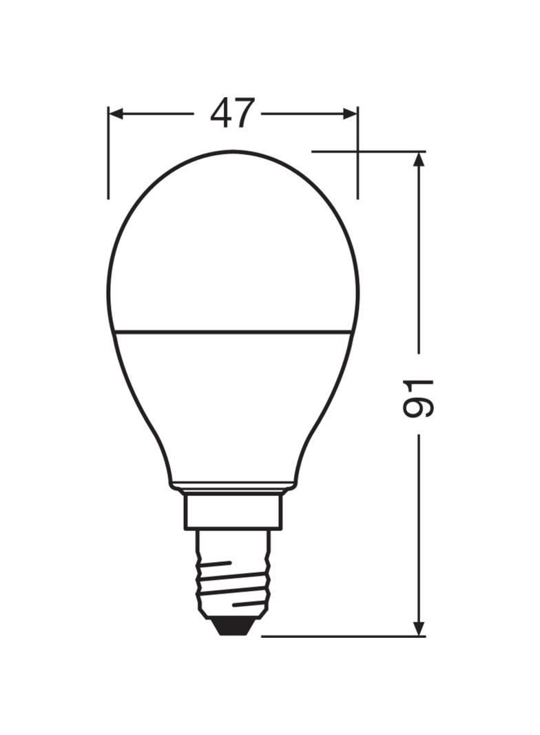 OSRAM Żarówka LED KULKA E14 5,5W 40W RGBW + PILOT LEDVANCE